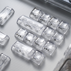 XVX Arctic Transparent SA Profile Double-Shot PC Keycap Set