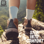 Premium Bamboo Rayon Crew Socks - 3 Pair and 6 Pair Packs Available