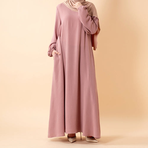 Essential Flow Crepe Maxi Dress with Pockets (MA385)