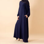 Essential Flow Crepe Maxi Dress with Pockets (MA385)