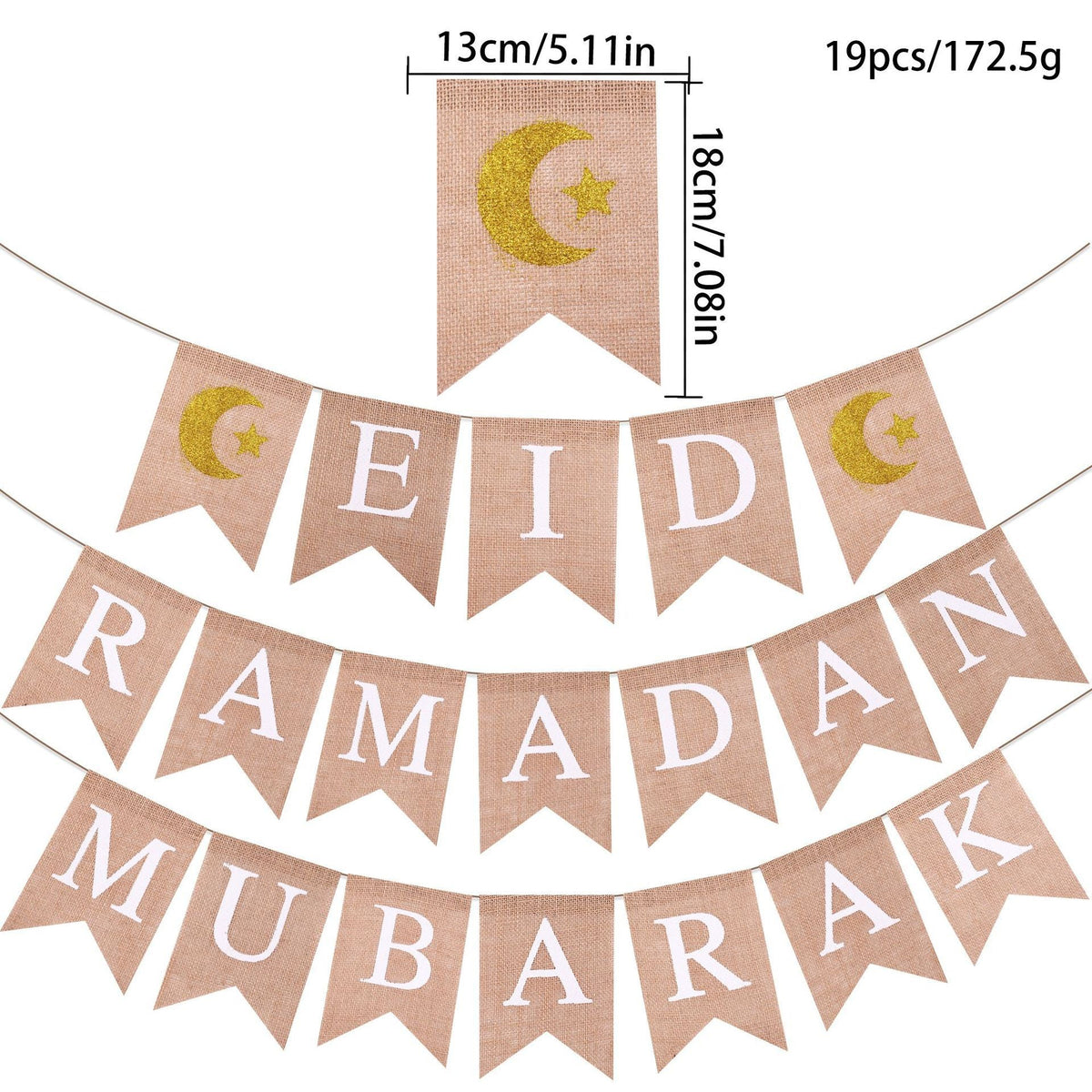 MR026 EID MUBARAK Party Decorative Banner