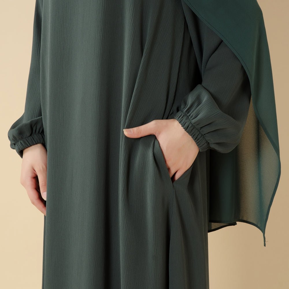 Modest Luxury Premium Nida Abaya | Zoom Umbrella Cut All-Season Abaya (MA233)