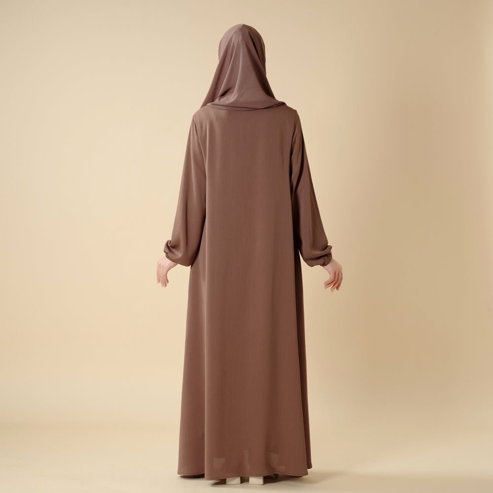 Modest Luxury Premium Nida Abaya | Zoom Umbrella Cut All-Season Abaya (MA233)