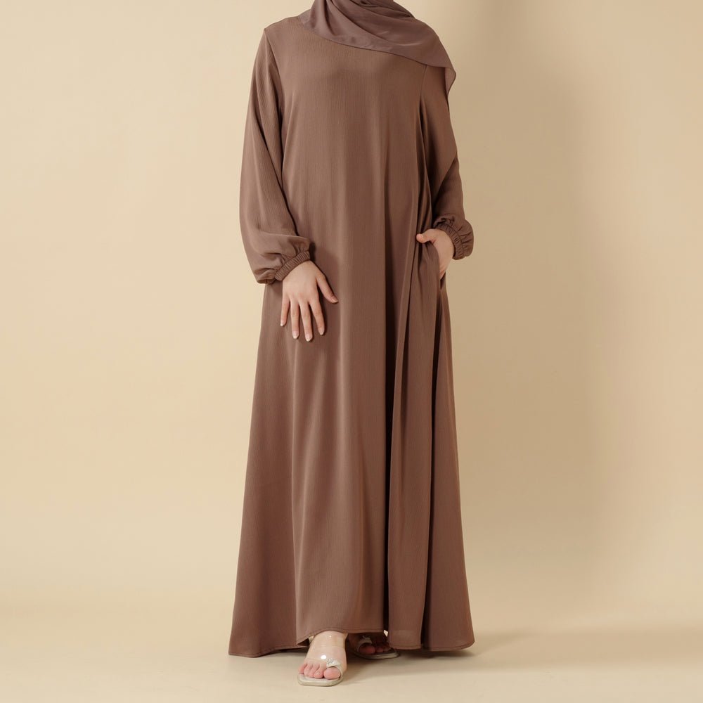 Modest Luxury Premium Nida Abaya | Zoom Umbrella Cut All-Season Abaya (MA233)
