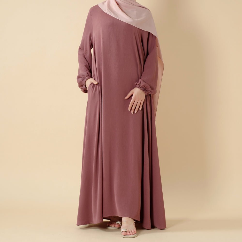 Modest Luxury Premium Nida Abaya | Zoom Umbrella Cut All-Season Abaya (MA233)
