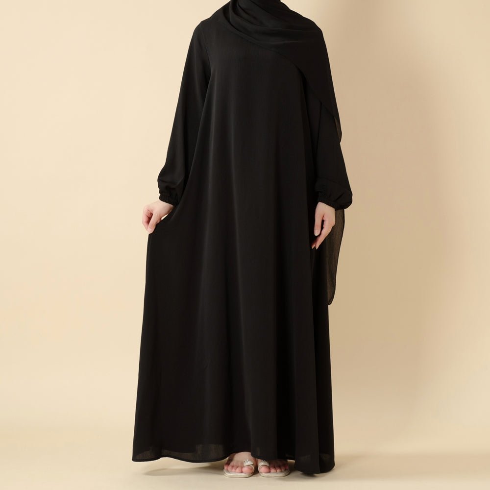 Modest Luxury Premium Nida Abaya | Zoom Umbrella Cut All-Season Abaya (MA233)