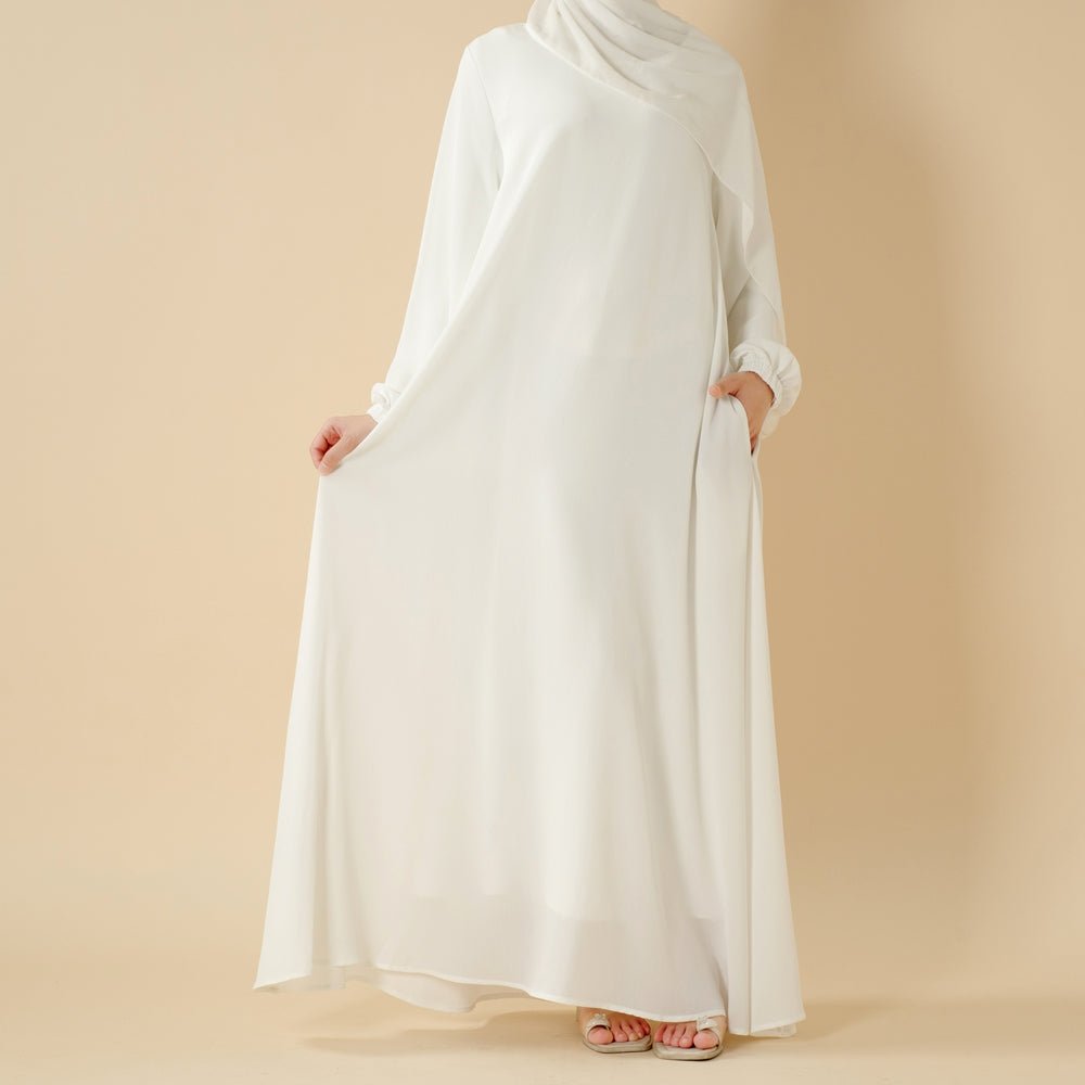 Modest Luxury Premium Nida Abaya | Zoom Umbrella Cut All-Season Abaya (MA233)