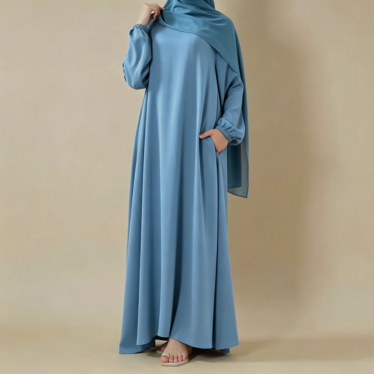 Modest Luxury Premium Nida Abaya | Zoom Umbrella Cut All-Season Abaya (MA233)